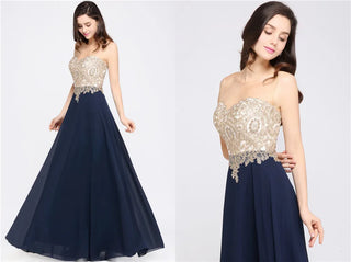Misshow Chic Black Long Evening Dresses with Floral Appliqués Illusion Neck A Line Chiffon Maxi Gowns Prom Party Robe de Soiree