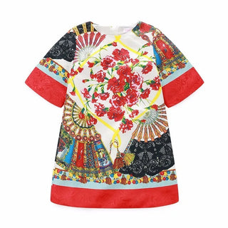 2024 European Style Kids Princess Dresses Teenage Girls Clothing Robe Enfant Fille Child Summer Vestido Party Girls Dresses