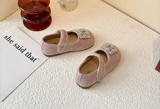 Children Elegant Shoes for Girls 2025 Spring New Fashion French Style Soft Anti-slippery Versatile Chic Wedding Princess Shoes