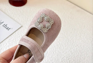 Children Elegant Shoes for Girls 2025 Spring New Fashion French Style Soft Anti-slippery Versatile Chic Wedding Princess Shoes