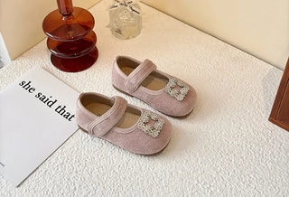 Children Elegant Shoes for Girls 2025 Spring New Fashion French Style Soft Anti-slippery Versatile Chic Wedding Princess Shoes