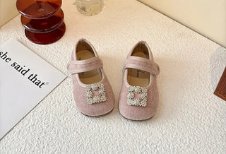 Children Elegant Shoes for Girls 2025 Spring New Fashion French Style Soft Anti-slippery Versatile Chic Wedding Princess Shoes
