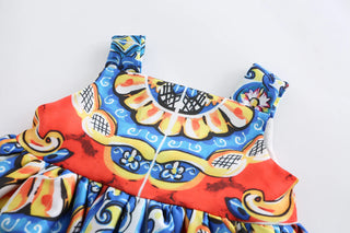 2024 European Style Kids Princess Dresses Teenage Girls Clothing Robe Enfant Fille Child Summer Vestido Party Girls Dresses