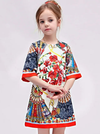 2024 European Style Kids Princess Dresses Teenage Girls Clothing Robe Enfant Fille Child Summer Vestido Party Girls Dresses