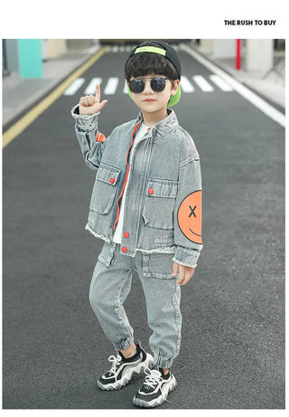 Boys Clothing Set Children Clothing Sets Kids Clothes Boy Suits For Boys Clothes Spring Autumn Kids demin Tracksuit 3-13 years