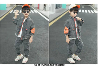 Boys Clothing Set Children Clothing Sets Kids Clothes Boy Suits For Boys Clothes Spring Autumn Kids demin Tracksuit 3-13 years