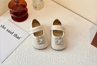 Children Elegant Shoes for Girls 2025 Spring New Fashion French Style Soft Anti-slippery Versatile Chic Wedding Princess Shoes