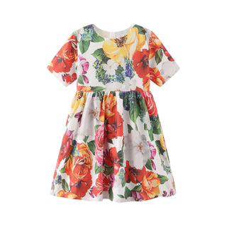 2024 European Style Kids Princess Dresses Teenage Girls Clothing Robe Enfant Fille Child Summer Vestido Party Girls Dresses