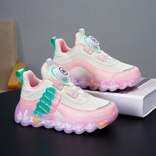 New Anti-skid Leather Kids Sneakers for 5-16Years Girls Casual Walking Footwear Non Slip Children Boys Sport Running Sneaker